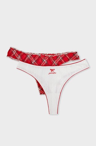 Jovie paket od 2 para tangica s blagdanskim motivima