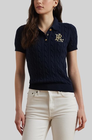 Pletena polo majica kratkih rukava