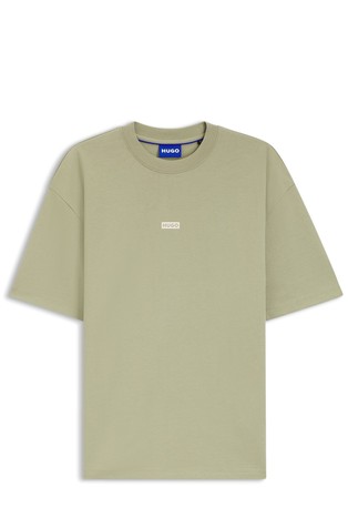 Loose-fit T-shirt in cotton with rear logo artwork