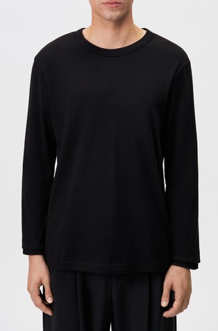 Slim fit pletena pamučna majica