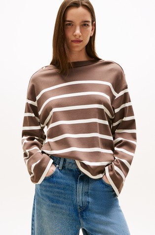 Majica dugih rukava s ukrasnim gumbima