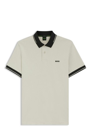 Slim fit pamučna polo majica kratkih rukava