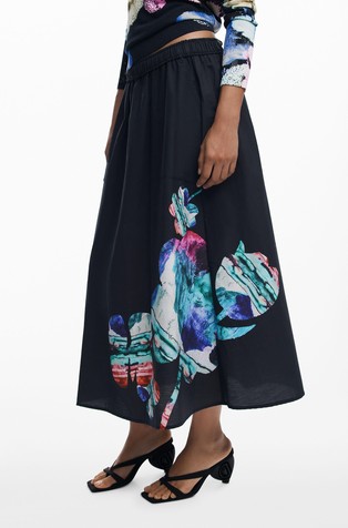 Duga suknja s printom Christian Lacroix