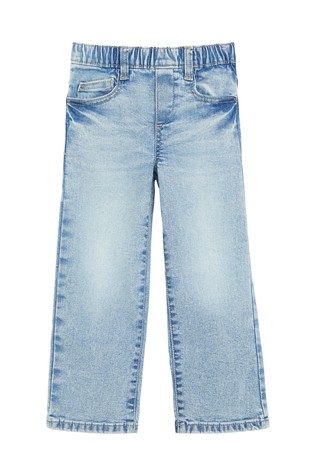 Baggy jeans hlače s elastičnim obrubom oko struka