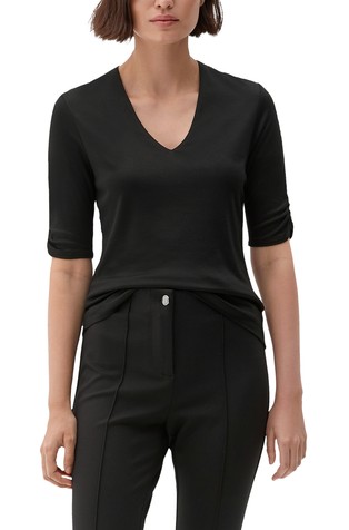 T-shirt with a V-neckline