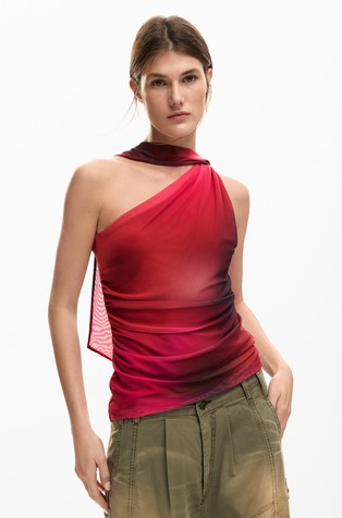 Majica s jednom naramenicom i trakom