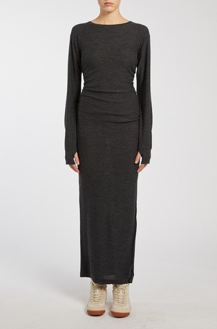 Monochrome pletena haljina od djevičanske vune