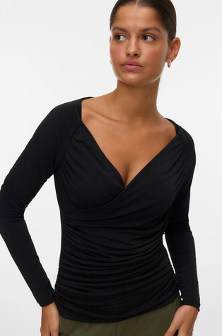 AWSOPHIA Top with crossed design