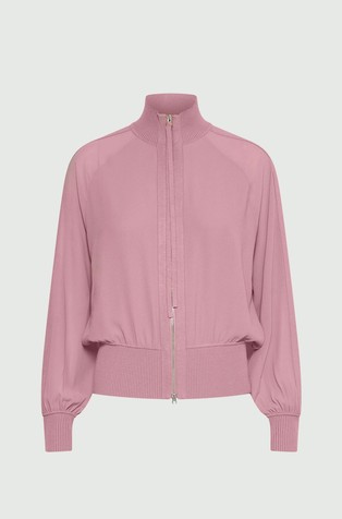 Jakna od žoržeta s pletenim obrubima