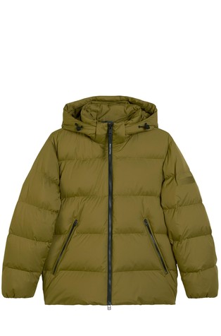 Regular fit jakna punjena paperjem s uklonjivom kapuljačom