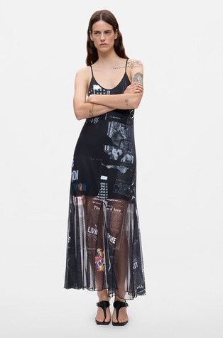 Printed strappy dress