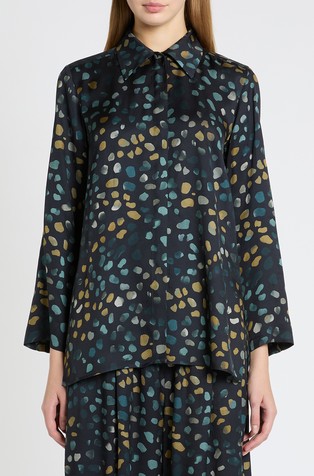 Printed viscose shirt