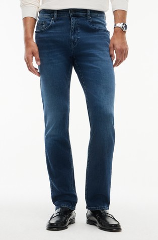 Scanton slim fit jeans hlače s izblijedjelim izgledom