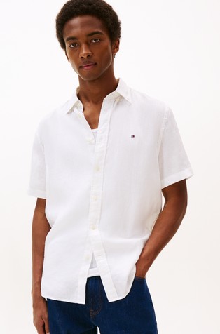 Regular Fit Linen Short Sleeve Shirt