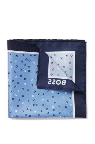 Svilena džepna maramica s otisnutim uzorkom