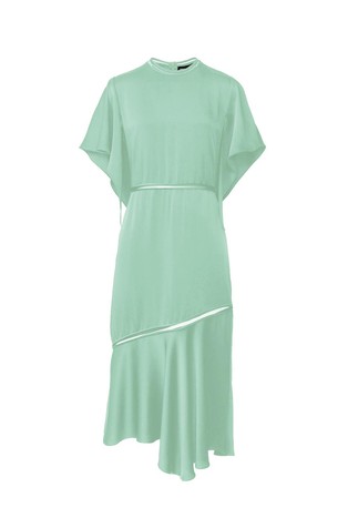 Midi haljina od satenske tkanine