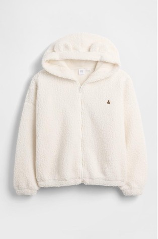 Čupav pulover s kapuljačom za djevojčice