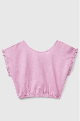 Majica kratkih rukava od mješavine lana