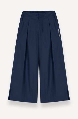 Wide Cotton Poplin Trousers