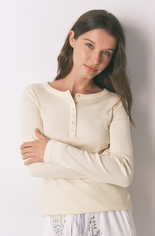 Cotton long sleeve T-shirt