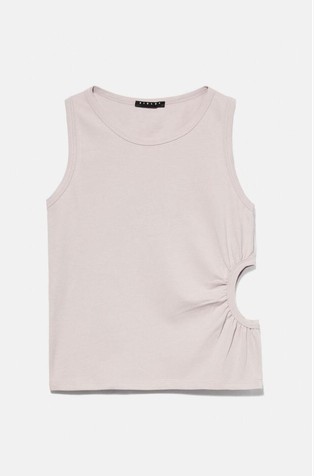 Majica bez rukava s izrezanim detaljem