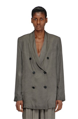 Relaxed fit viskozni sako s dvorednim kopčanjem