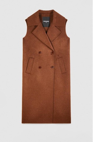 Dugi prsluk od vune i dlake alpake