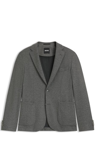 Slim fit sako od rastezljive flanelske tkanine