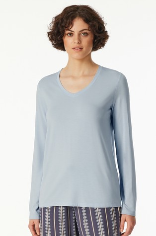 Mix & Relax - gornji dio pidžame dugih rukava s V-izrezom