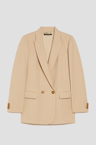 Sako sa svjetlucavim prugastim uzorkom