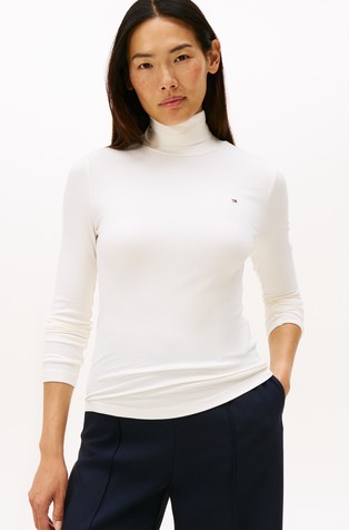 Slim fit dolčevita od rastezljive viskoze