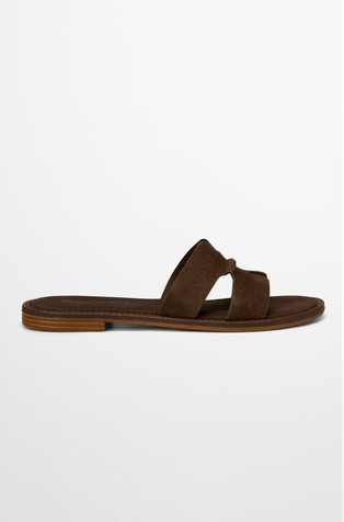 Natikače od brušene kože s izrezima