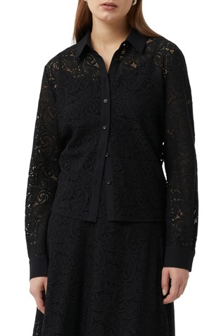 Bluza od prozirne čipke s paisley uzorkom
