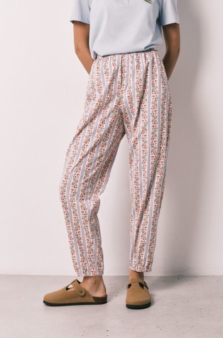 Floral cotton pyjama pants