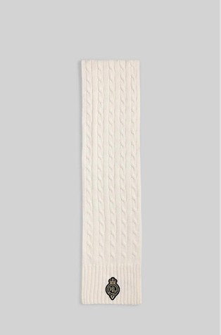 Pleten šal s našivkom grba