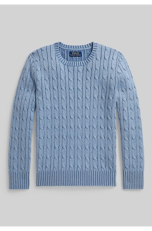 Cable-Knit Cotton Sweater