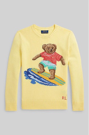 Polo Bear pleten pamučni pulover