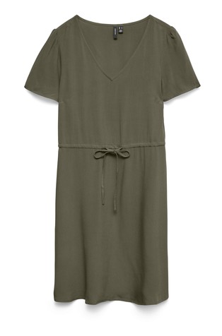 VMEASY short-sleeved dress in viscose