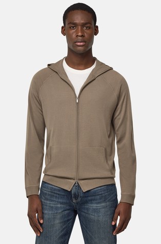 Kardigan od merino vune s kapuljačom