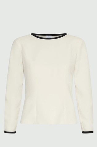 Art. 365 satenska bluza s izrezom na stražnjoj strani