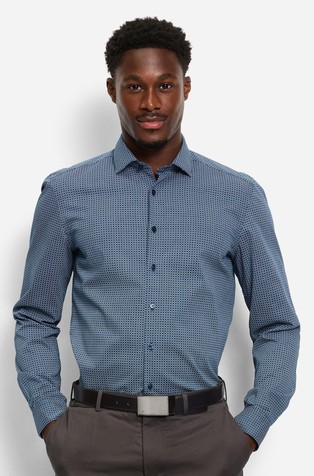 Level Five body fit košulja s uzorkom