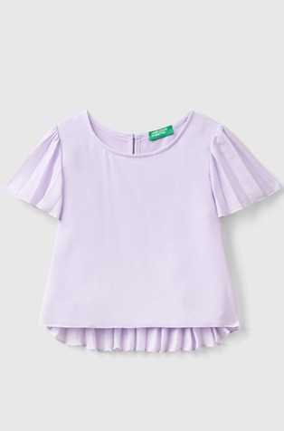 Bluza s plisiranim detaljima