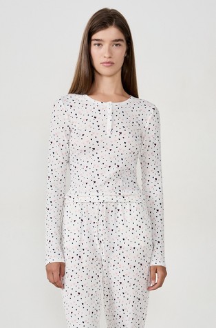 Dovy patterned print pyjama long T-shirt