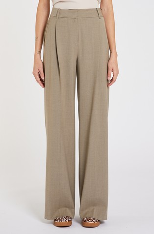 Relaxed fit hlače od mješavine s viskozom