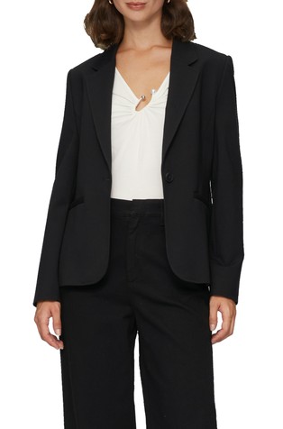 Slim fit blazer in viscose blend