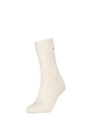 Viscoe-blend socks with logo label