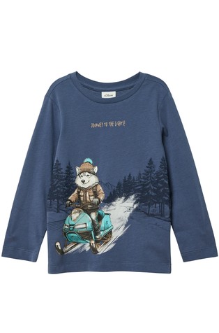 Pamučna majica dugih rukava s otiskom