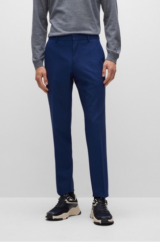 Slim fit hlače od djevičanske vune