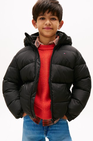 Essential prošivena jakna punjena paperjem s kapuljačom