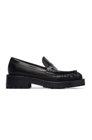 Leather loafers